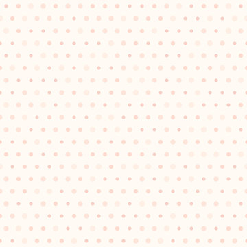 Polka dot rose pattern. Seamless vector background
