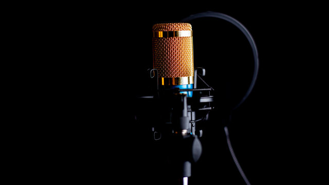 Gold Microphone" Images – Browse 15 Stock Photos, Vectors, and Video |  Adobe Stock