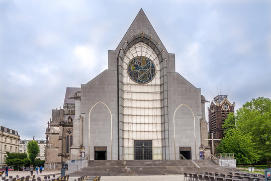 View at the Catheddral of Notre Dame de la Treile in Lille - France