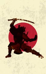 Foto op Plexiglas Ancient Japanese Warrior, Samurai © lisheng2121