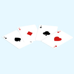 isometric card game vector