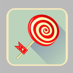 celebratory card , Icon Lolipop, cheerful Illustration