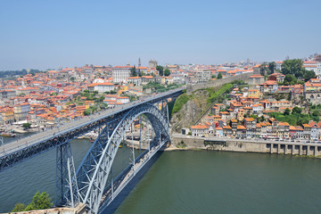 Porto with the Dom Luiz bridge, Portugal