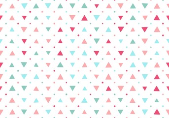 Seamless pattern with triangles on a white background - 213013933