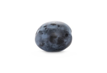 Fresh plum isolated on white background
