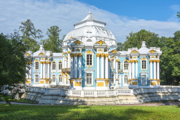 Hermitage Pavilion in Catherine park in Tsarskoe Selo, Saint Petersburg, Russia