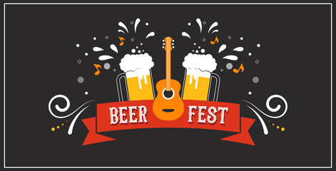 Beer festival banner, event poster, promotion