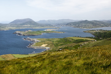 The Island of Valentia (in Gaelic Dairbhre), west of Ireland. Iveragh Peninsula (County Kerry). Bridge located in Portmagee. Ferry Knightstown.