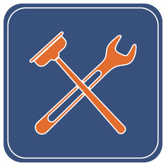 Plumbing work symbol icon