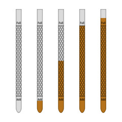 Oil dipstick. Vector illustration. Transport industry. Set of tools