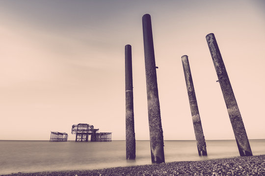 West pier Brighton England