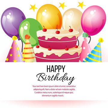 celebrate happy birthday Stock Vector | Adobe Stock
