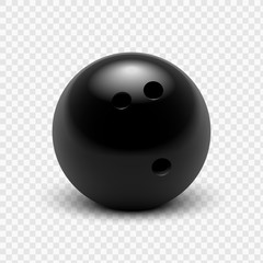 Vector illustration bowling ball. Isolated on a transparent background. EPS10