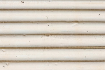 old white painted corrugated iron
