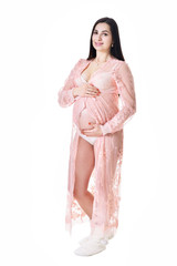 happy pregnant woman