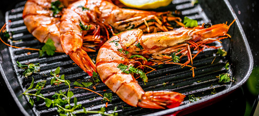 Frische Tiger Garnelen (risengarnelen)