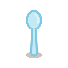 Spoon line icon. Kitchen appliances for cooking Illustration, app. Simple symbol in line style.