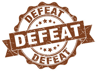 Obraz premium defeat stamp. sign. seal