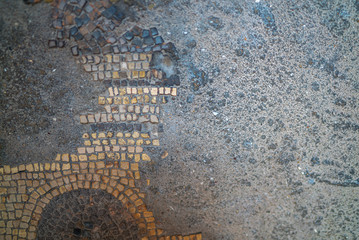 archaeology and historical mosaic works
