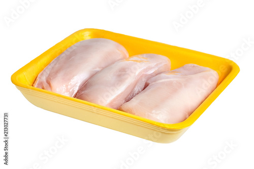 Download Chicken Fillet In A Yellow Plastic Tray Stock Photo And Royalty Free Images On Fotolia Com Pic 208810205 PSD Mockup Templates