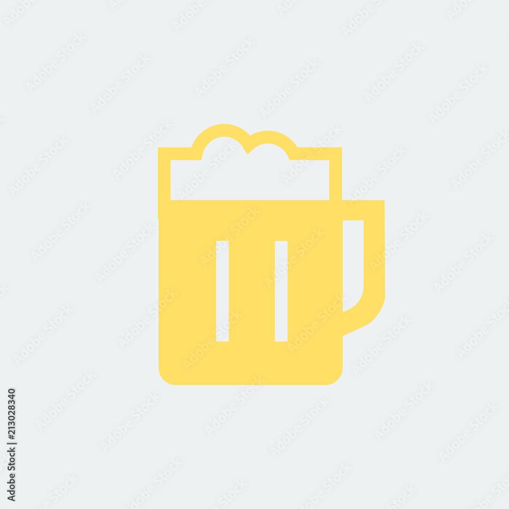 Poster beer graphic illustration