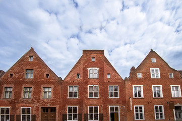 Fototapeta na wymiar Dutch Quarter in Potsdam, Brandenburg, Germany