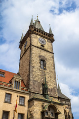 Fototapeta na wymiar Tower with Astronomical clock in Prague