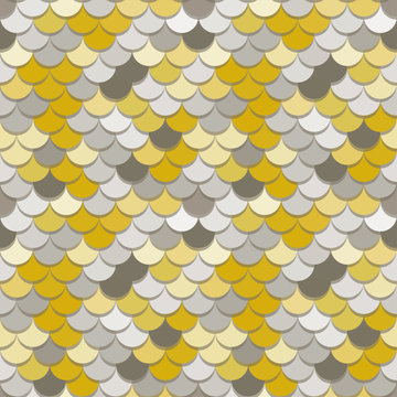 Paper scales seamless vector squama metal pattern for fabric, textile, wrapping, craft, seramic