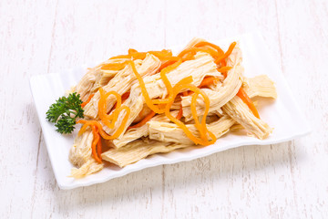 Korean asparagus heap