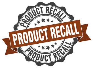 product recall stamp. sign. seal