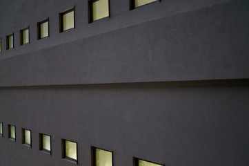 Obraz premium wall of a house with windows