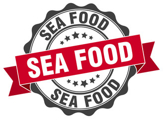 Obraz premium sea food stamp. sign. seal