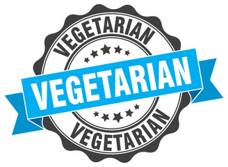 vegetarian stamp. sign. seal