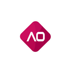 Initial Letter AO Logo Template Design