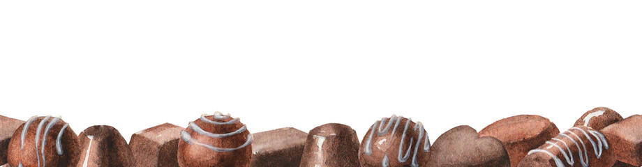 Watercolor chocolate