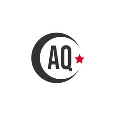 Obraz premium Initial Letter AQ Logo Template Design