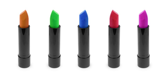 Obraz premium Lipstick on white background set