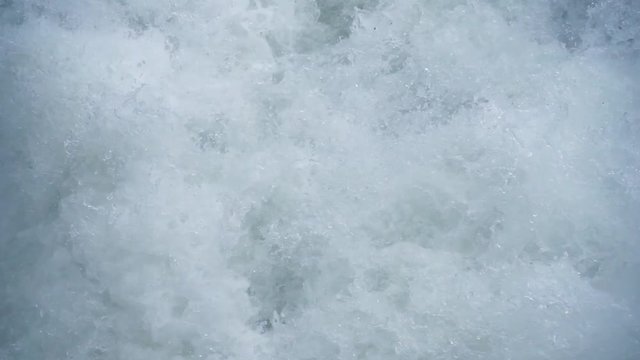 wild water movement in slow motion