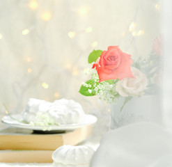 marshmallows and roses