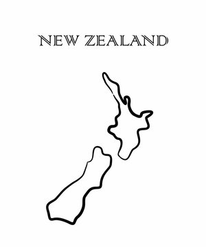the New Zealand map