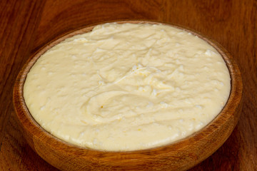 Polenta vegetarian cuisine