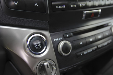 ignition button start-stop in the car