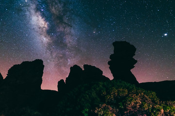 Obraz premium Astrophotography Milkyway in Tenerife