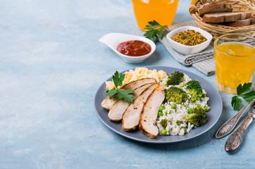 Slices of fried meat