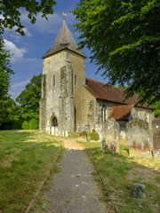 St George's Church, Trotton, on the A272 near Rogate, South Downs, West Sussex, UK