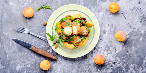 Summer salad with apricot