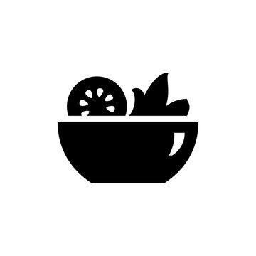 Salad icon simple flat style illustration image