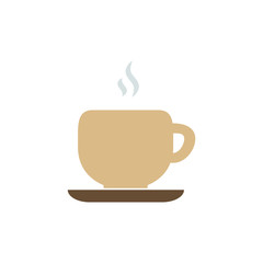 Coffee cup icon simple flat style illustration image