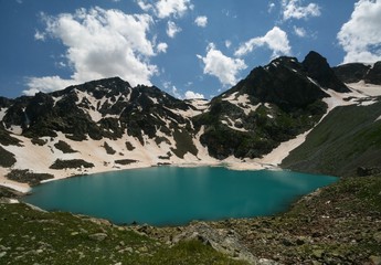Fototapeta na wymiar Sofiyskie lakes, Arkhyz
