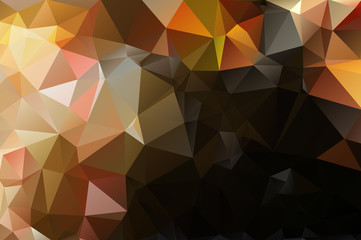 Colorful abstract background from triangles, green and yellow gradient color. Military background. Paintball